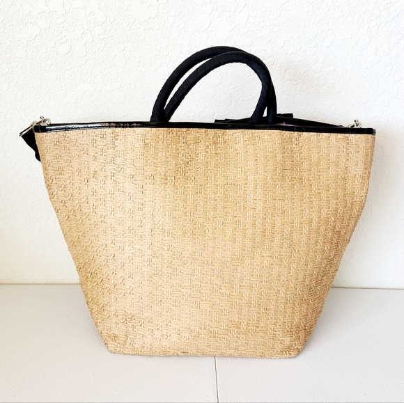 BBW Straw Beach Tote Crossbody - Picture 3 of 13